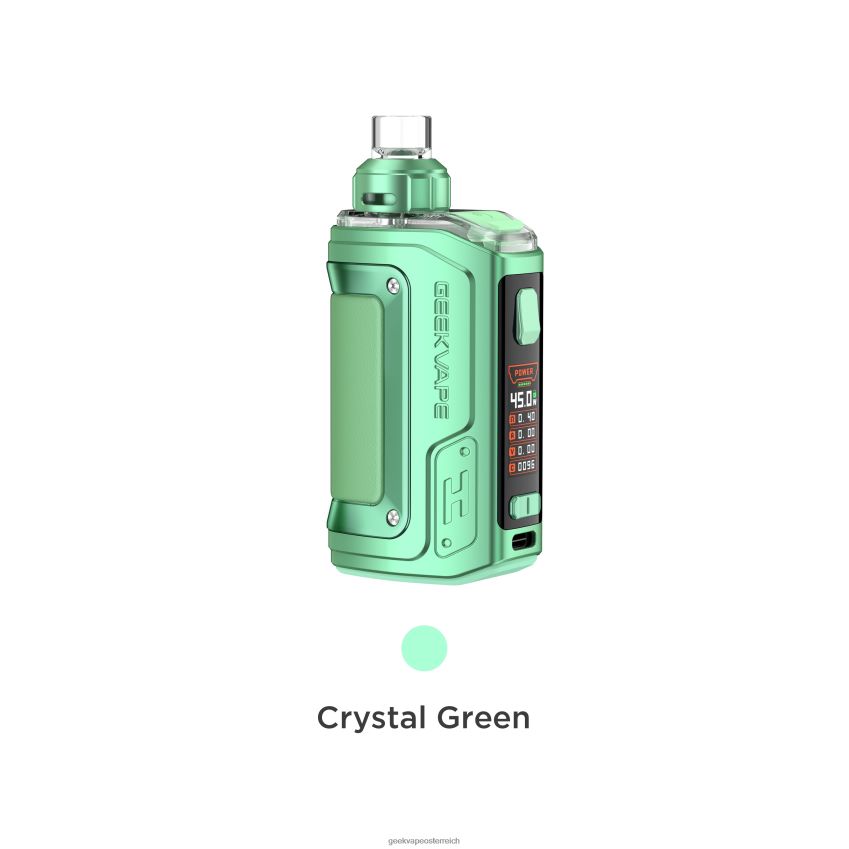 GeekVape H45 (Aegis Hero 2) Pod Mod Kit Crystal Edition Kristallgrün 6HX8NZ143 GeekVape Wien