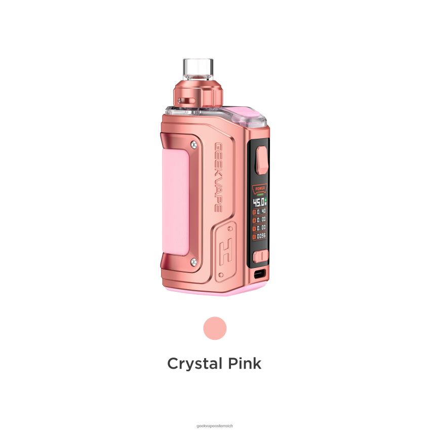 GeekVape H45 (Aegis Hero 2) Pod Mod Kit Crystal Edition Kristallrosa 6HX8NZ140 Geek Vape Online